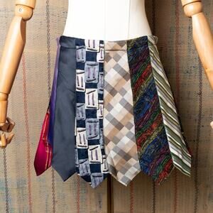 Custom upcycled patchwork skirt